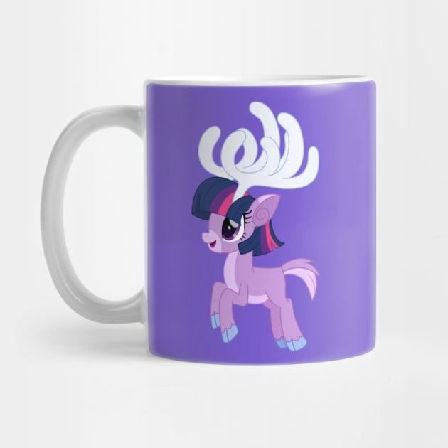 Twilight Sparkle reindeer by CloudyGlow